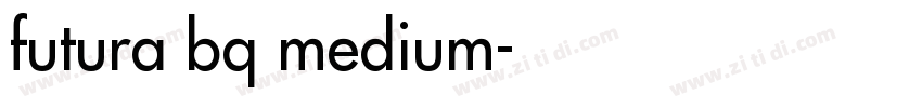 futura bq medium字体转换